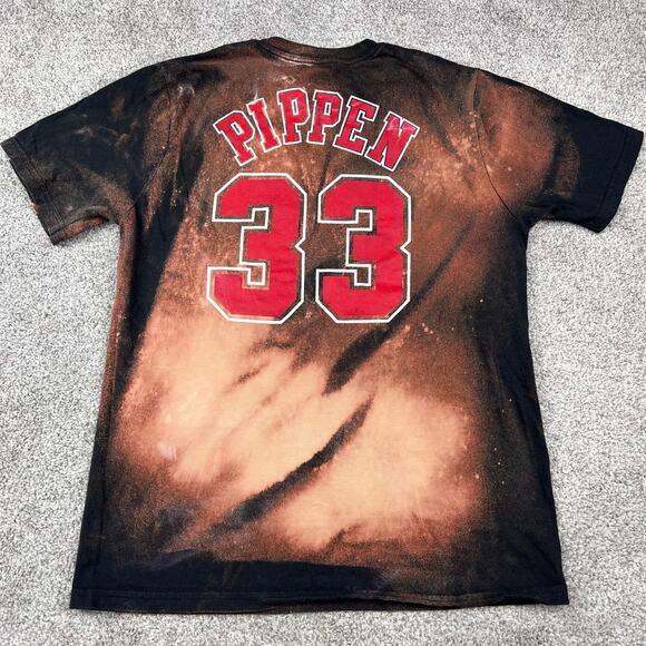 Mitchell & Ness Chicago Bulls Pippen #33 Bleach T size L - Picture 2 of 5